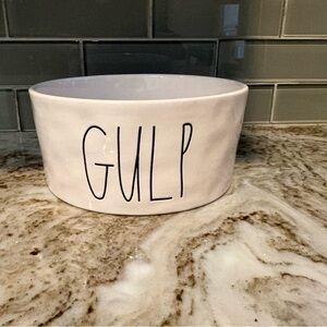 Rae Dunn Gulp Ceramic New Pet Bowl